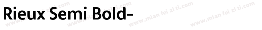 Rieux Semi Bold字体转换